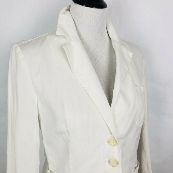Sisley Blazer Jacket Cotton Flax Linen Blend - Picture 3 of 8
